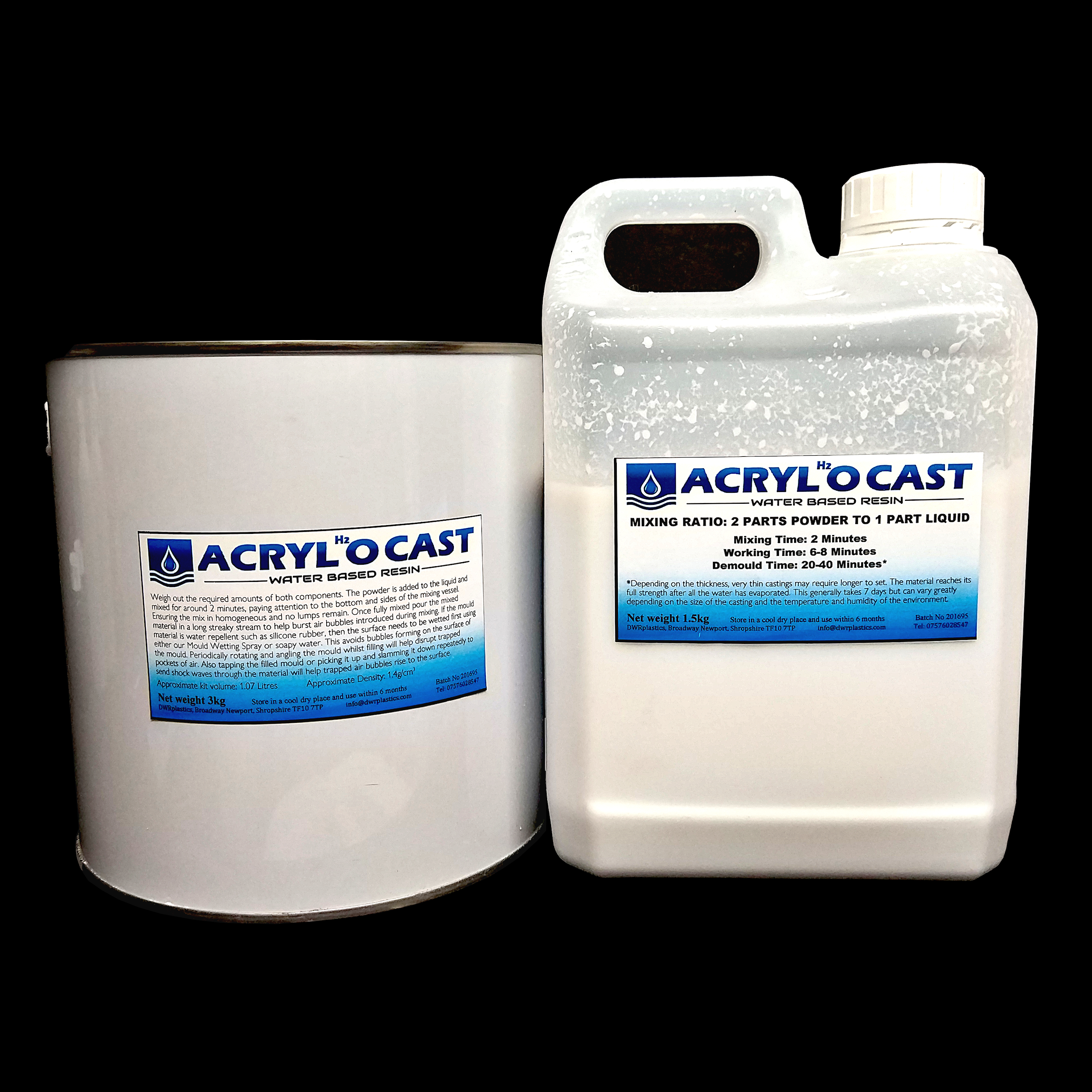 Acrylocast Water Based Acrylic Resin 4.5kg kit